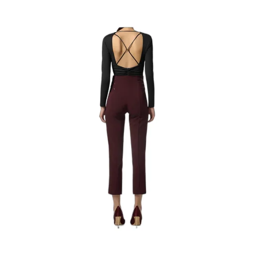 Elisabetta Franchi Draped CrÊPe Jersey Bodysuit