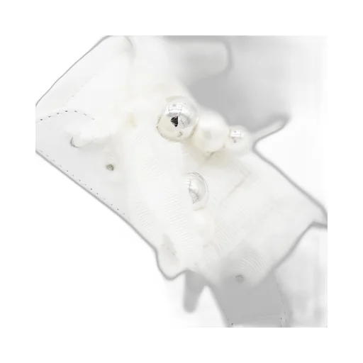 Pearl-Embellishment Sneakers