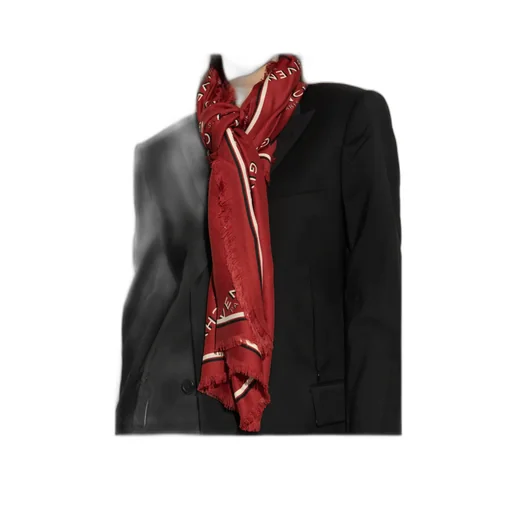 Givenchy Logo Monogram Frayed-Edge Scarf
