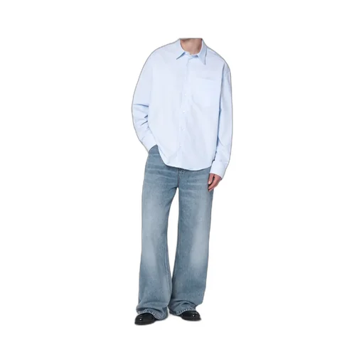 Ami Paris Ami De Coeur Logo Embossed Boxy Shirt