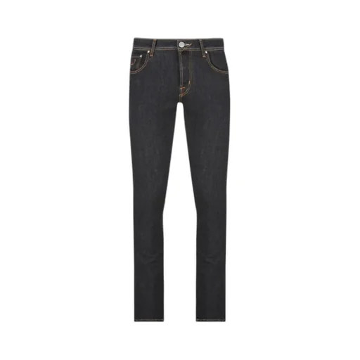 Five-Pocket Contrast-Stitch Jeans