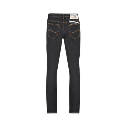Five-Pocket Contrast-Stitch Jeans