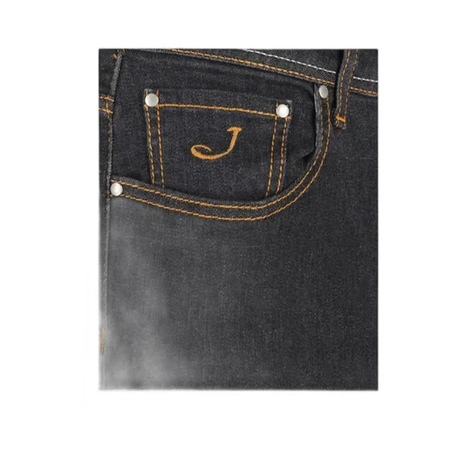 Five-Pocket Contrast-Stitch Jeans