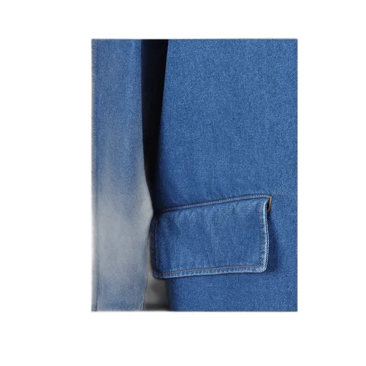 Flap-Pocket Denim Jacket