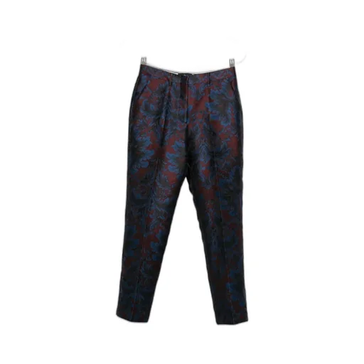 Silk-Blend Jacquard Cigarette Trousers