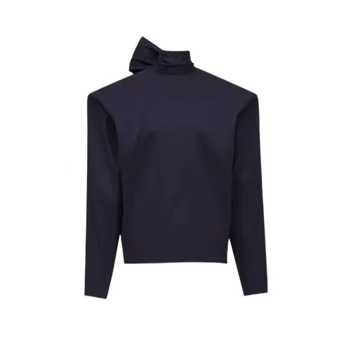 Saint Laurent Boxy Lavallire Top