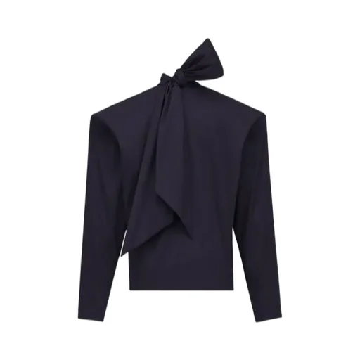 Saint Laurent Boxy Lavallire Top