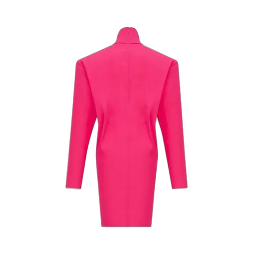 Saint Laurent Turtleneck Long-Sleeve Dress