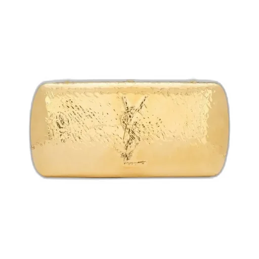 Saint Laurent Evening Logo Plaque Clutch Bag