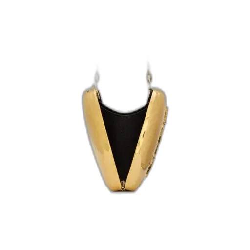 Saint Laurent Evening Logo Plaque Clutch Bag
