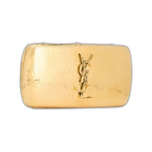 Saint Laurent Evening Logo Plaque Clutch Bag