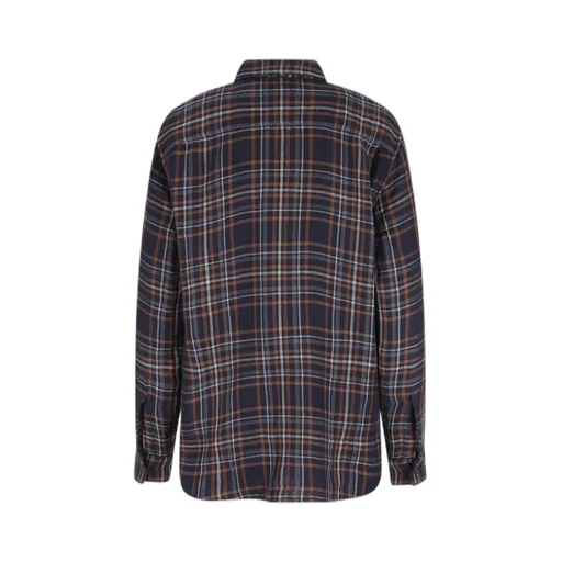 Saint Laurent Cassandre Tartan Button-Up Shirt
