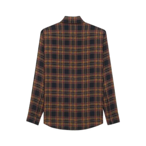 Saint Laurent Cassandre LavalliÈRe Tartan Shirt
