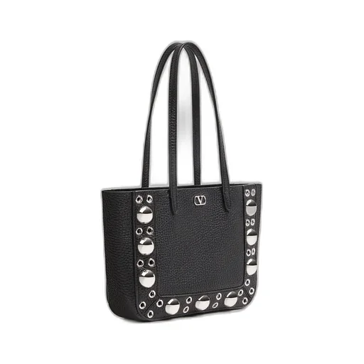 Valentino Vlogo Plaque Eyelet Detailed Shoulder Bag