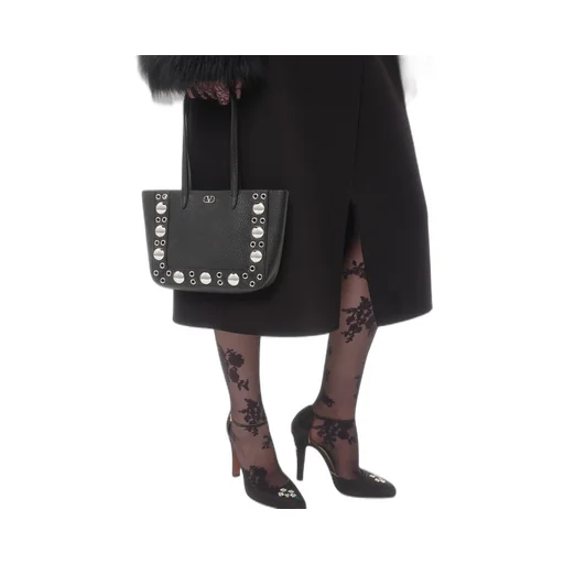 Valentino Vlogo Plaque Eyelet Detailed Shoulder Bag