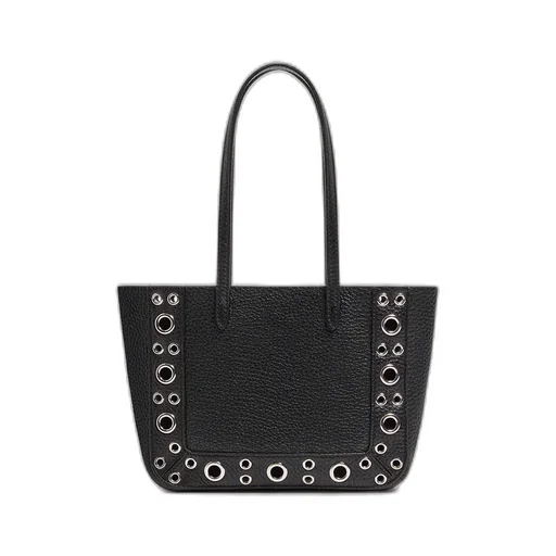 Valentino Vlogo Plaque Eyelet Detailed Shoulder Bag