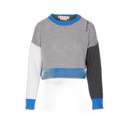 Marni Logo Embroidered Crewneck Jumper