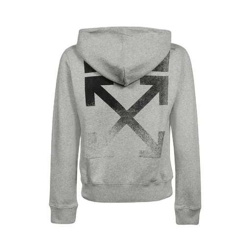 Arrows-Print Logo Drawstring Hoodie