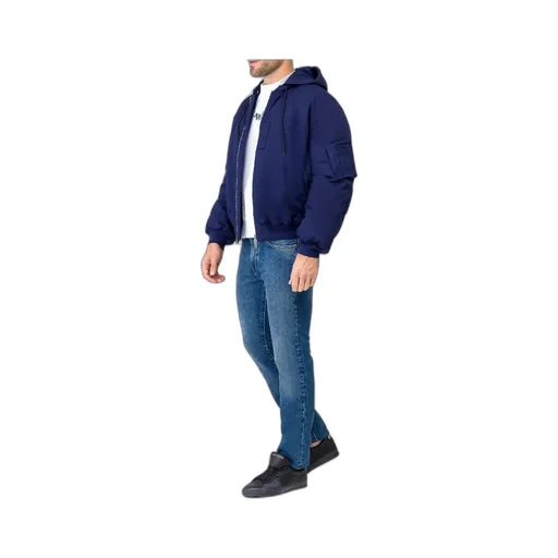 Embroidered Logo Hooded Jacket