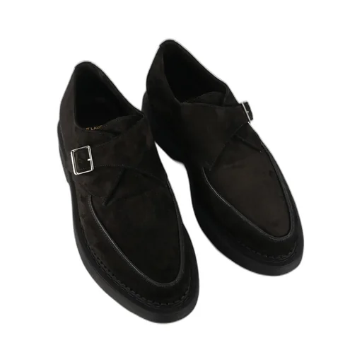 Buckle-Fastening Almond-Toe Loafers
