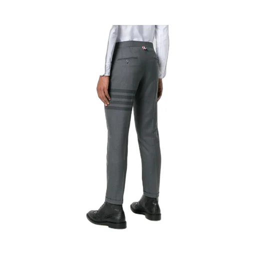 4-Piece Slim Casual Pants With Decorative Patterns