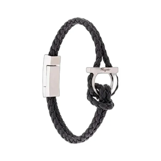 Salvatore Ferragamo Gancini Woven Bracelet