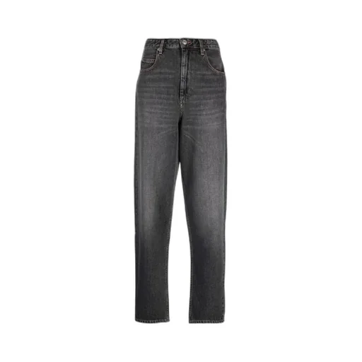 High-Rise Tapered Jeans