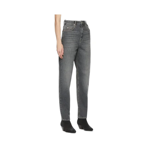 High-Rise Tapered Jeans