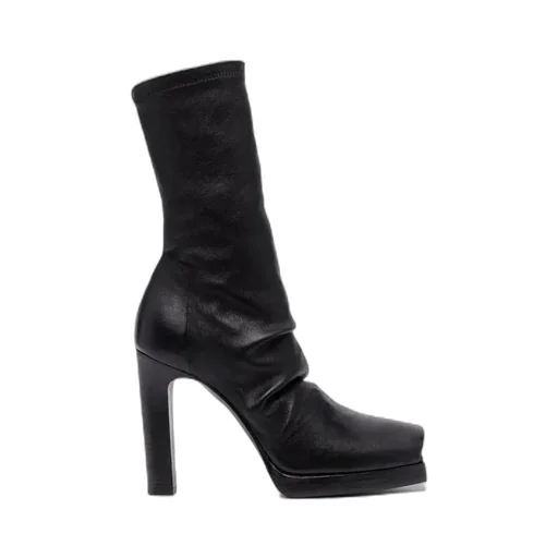 Rick Owens Cheri Square-Toe Slip-On Ankle Boots