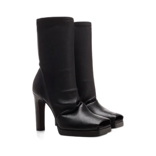 Rick Owens Cheri Square-Toe Slip-On Ankle Boots