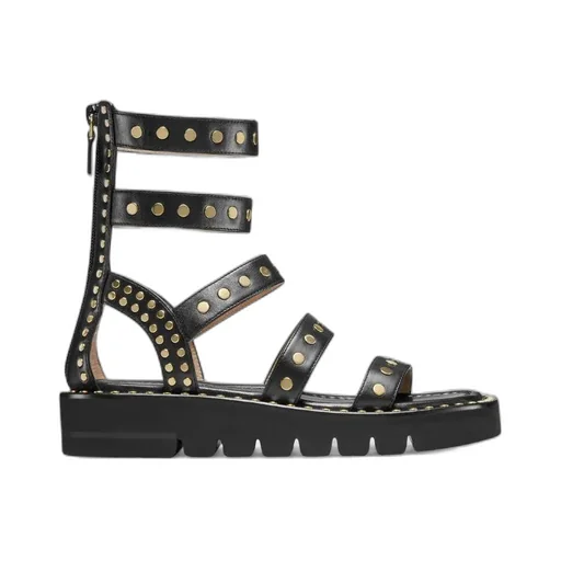 Black Willow Nailed Sandals
