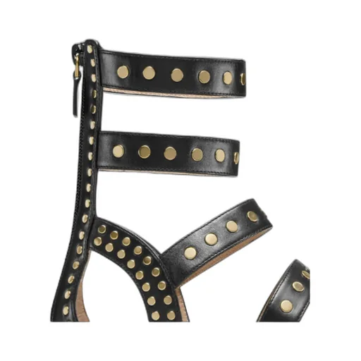 Black Willow Nailed Sandals