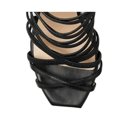 Black Open-Toed Sandals
