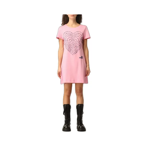 3D-Heart Jersey T-Shirt Dress