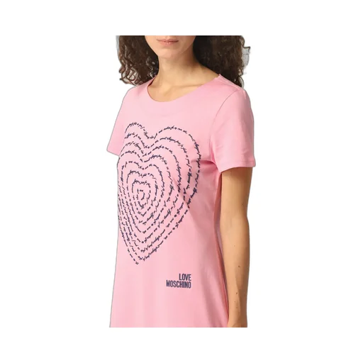 3D-Heart Jersey T-Shirt Dress