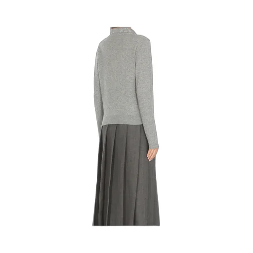 Fabiana Filippi Sequin Embellished Knitted Polo Jumper
