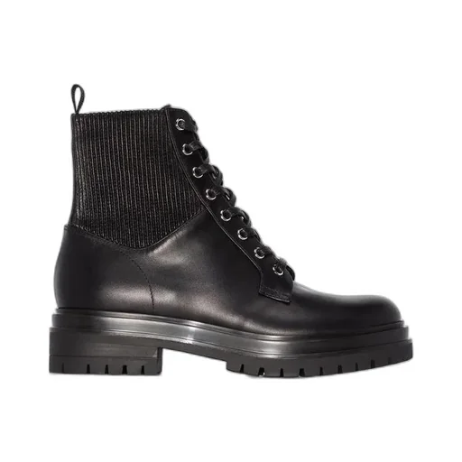 Gianvito Rossi Martis 20 Lace-Up Combat Boots