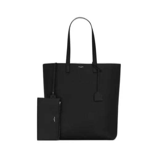 Saint Laurent Bold Logo Detailed Tote Bag
