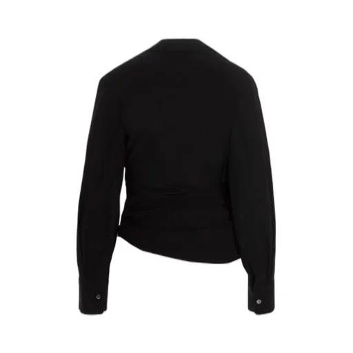 Jacquemus Deep Neckline Knot Detail Blouse