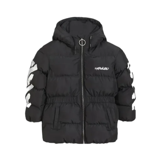 Off-White Kids Zip-Up Puffer Jacket