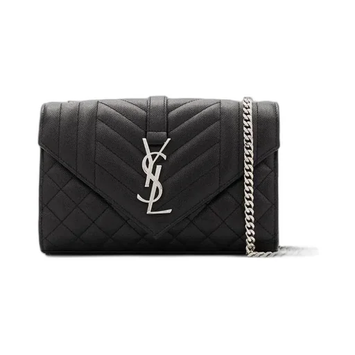 Saint Laurent Envelope Matelassé Small Crossbody Bag