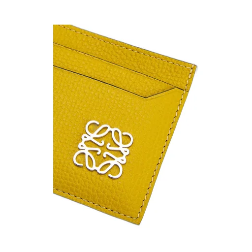Anagram Plain Cardholder In Pebble Grain Calfskin
