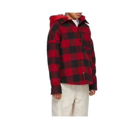 Palm Angels Kids Logo Print Hooded Overshirt