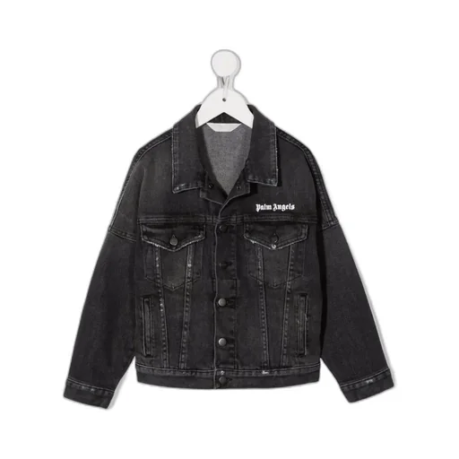 Logo-Print Denim Jacket