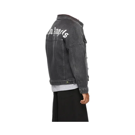 Logo-Print Denim Jacket