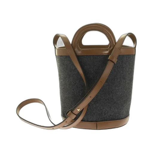Tropicalia Mini Bucket Bag In Felt And Leather