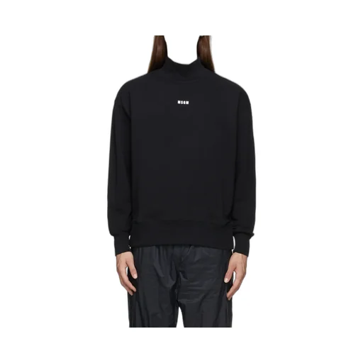 Msgm Logo Printed High Neck Sweatshirt