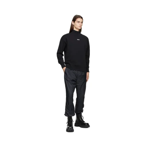 Msgm Logo Printed High Neck Sweatshirt