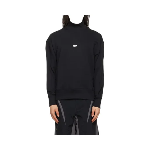 Msgm Logo Printed High Neck Sweatshirt