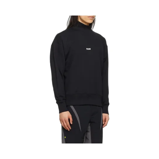 Msgm Logo Printed High Neck Sweatshirt